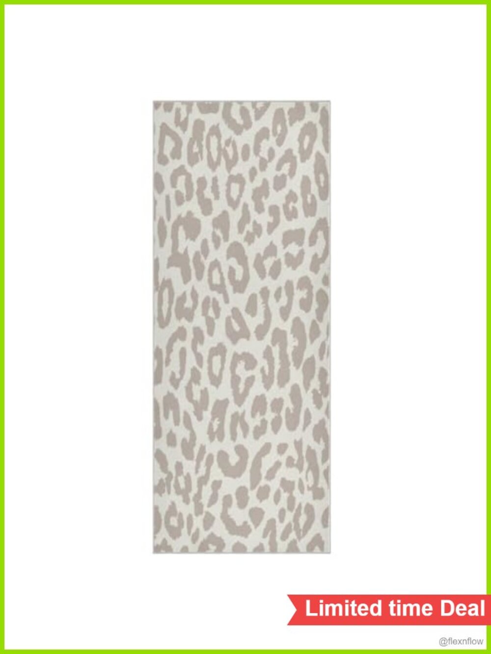 Leopard Yoga Mat Towel Non Slip Sweat Absorbent Microfiber Hot Yoga Towel with